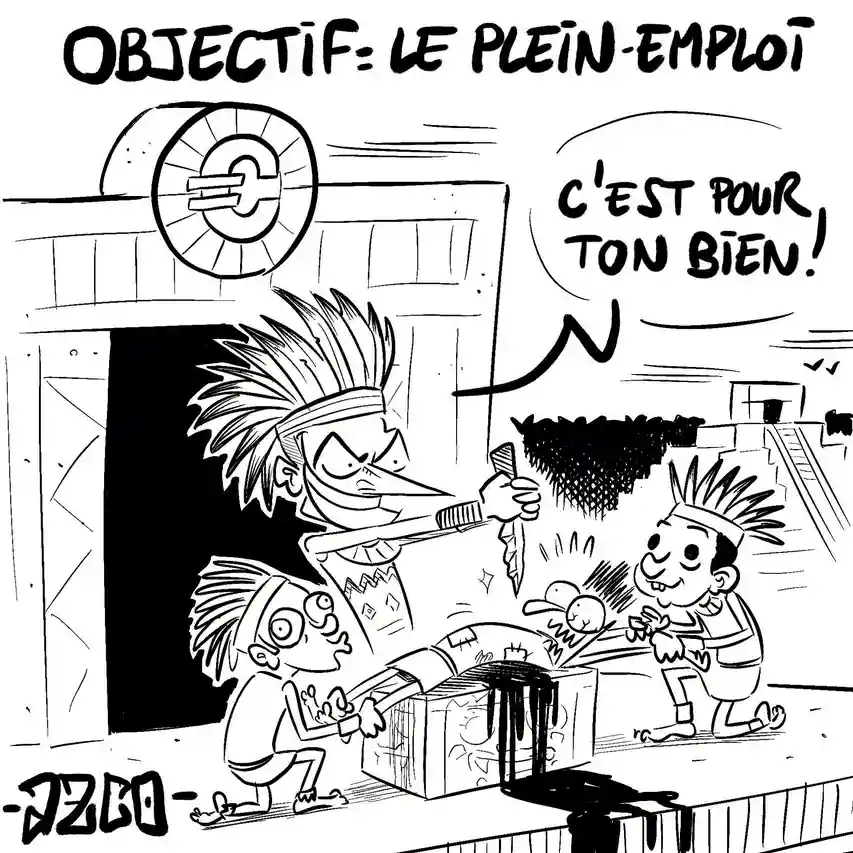 Macron qui sacrifie un employé comme les aztèques