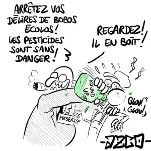 Un patron de la FNSEA qui force à boire des pesticides à un agriculteur