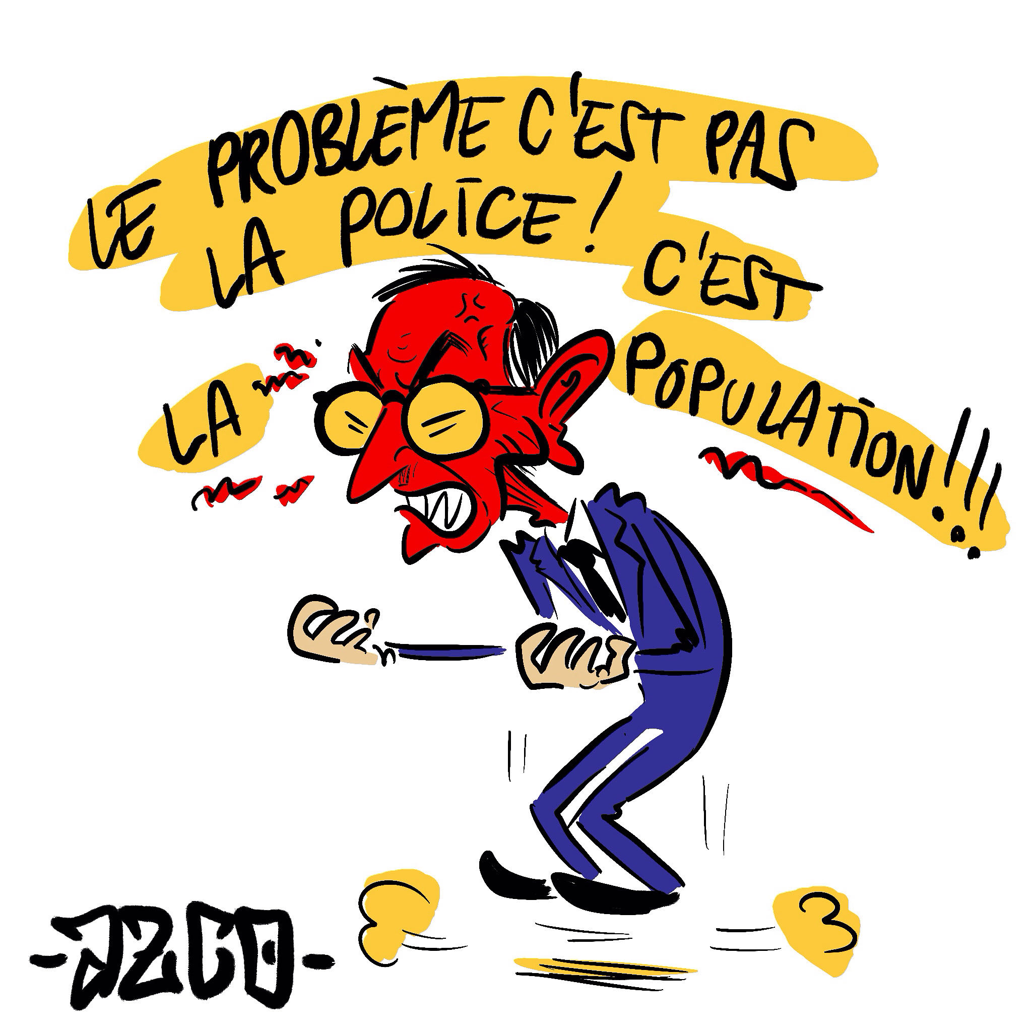 Bruno Retailleau qui rage comme Joe Dalton