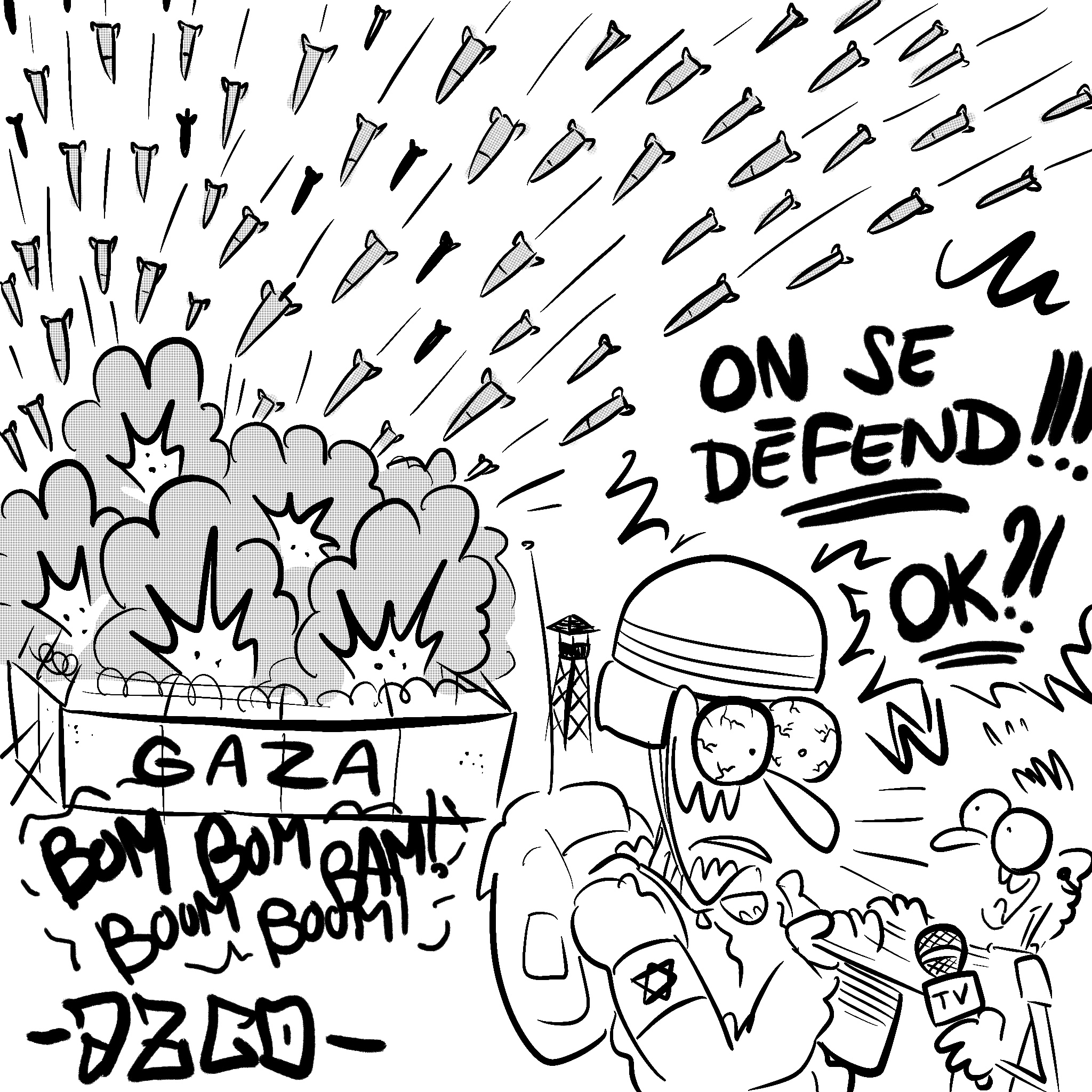 gaza bombardée