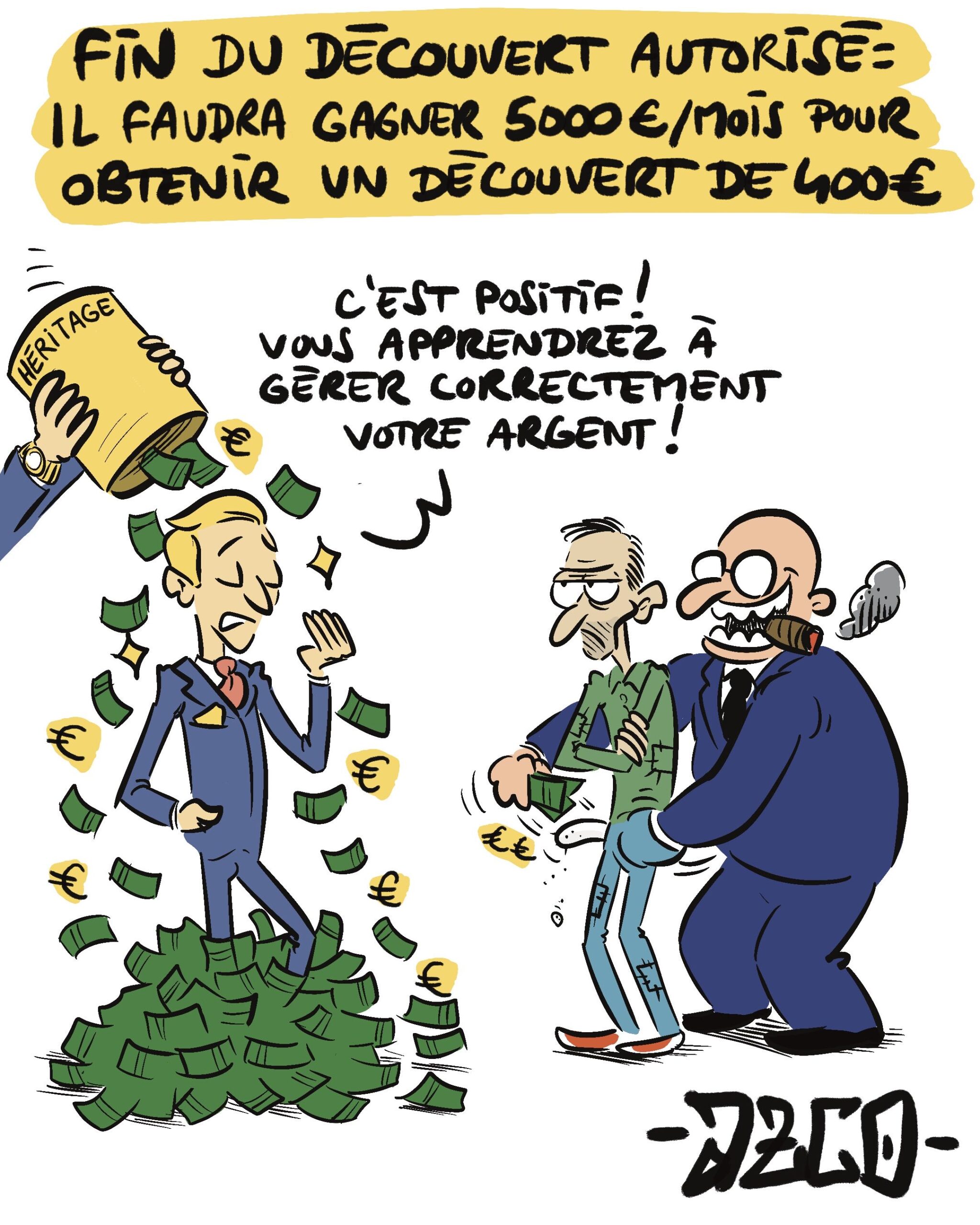 un héritier fait la leçon à un prolo