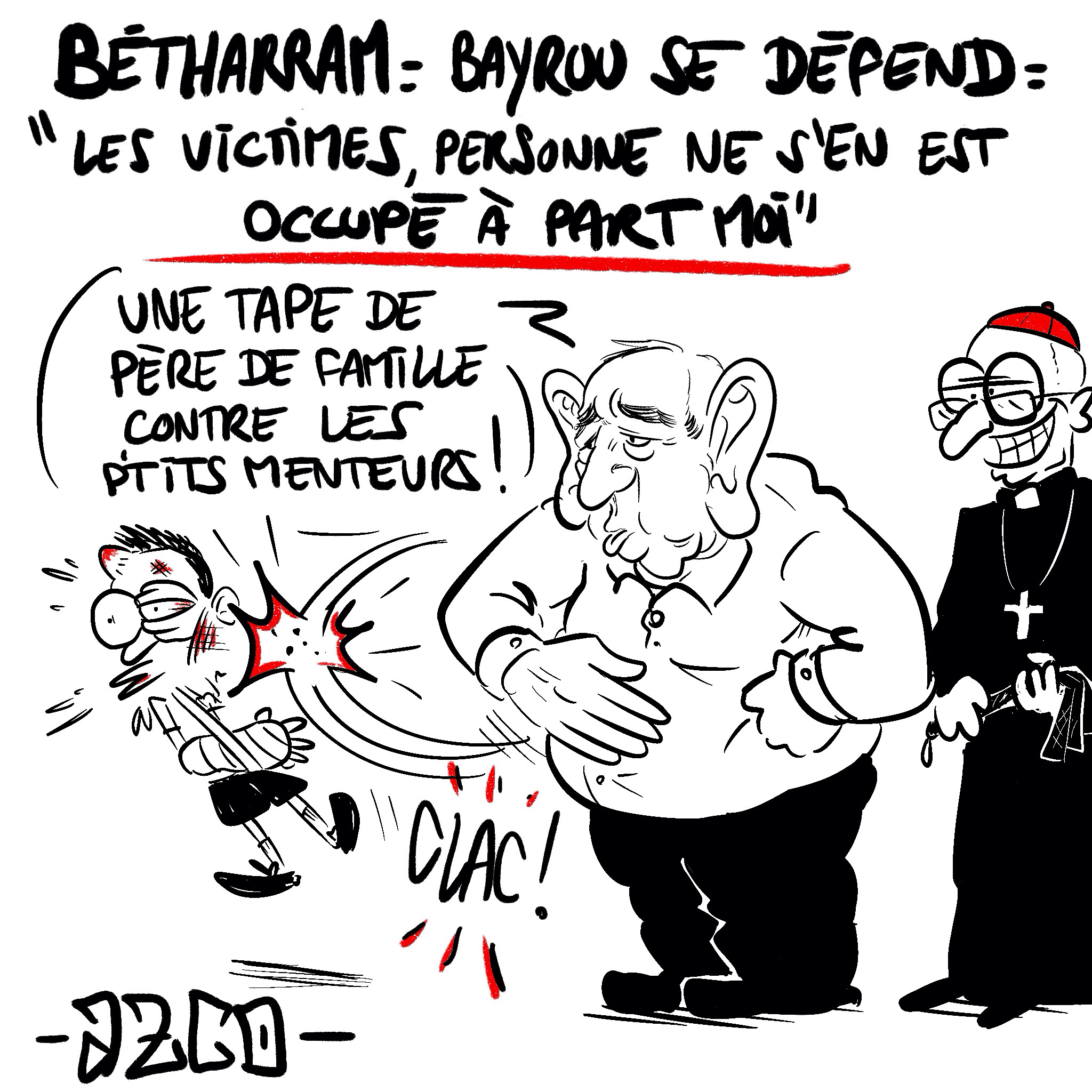 Bayrou met une claque à un enfant