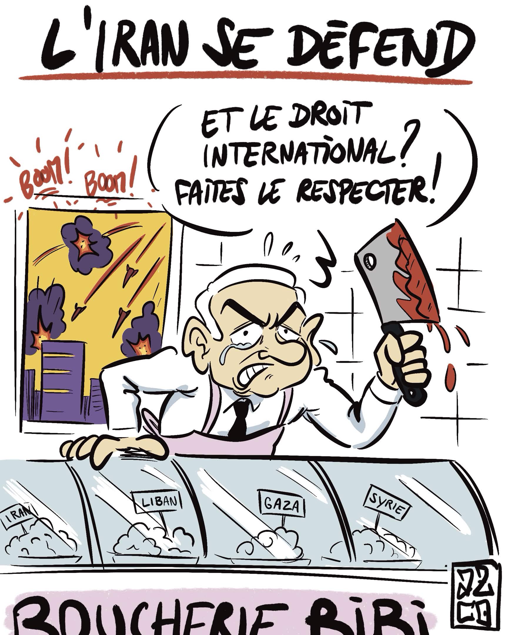 Netanyahou boucher qui pleure