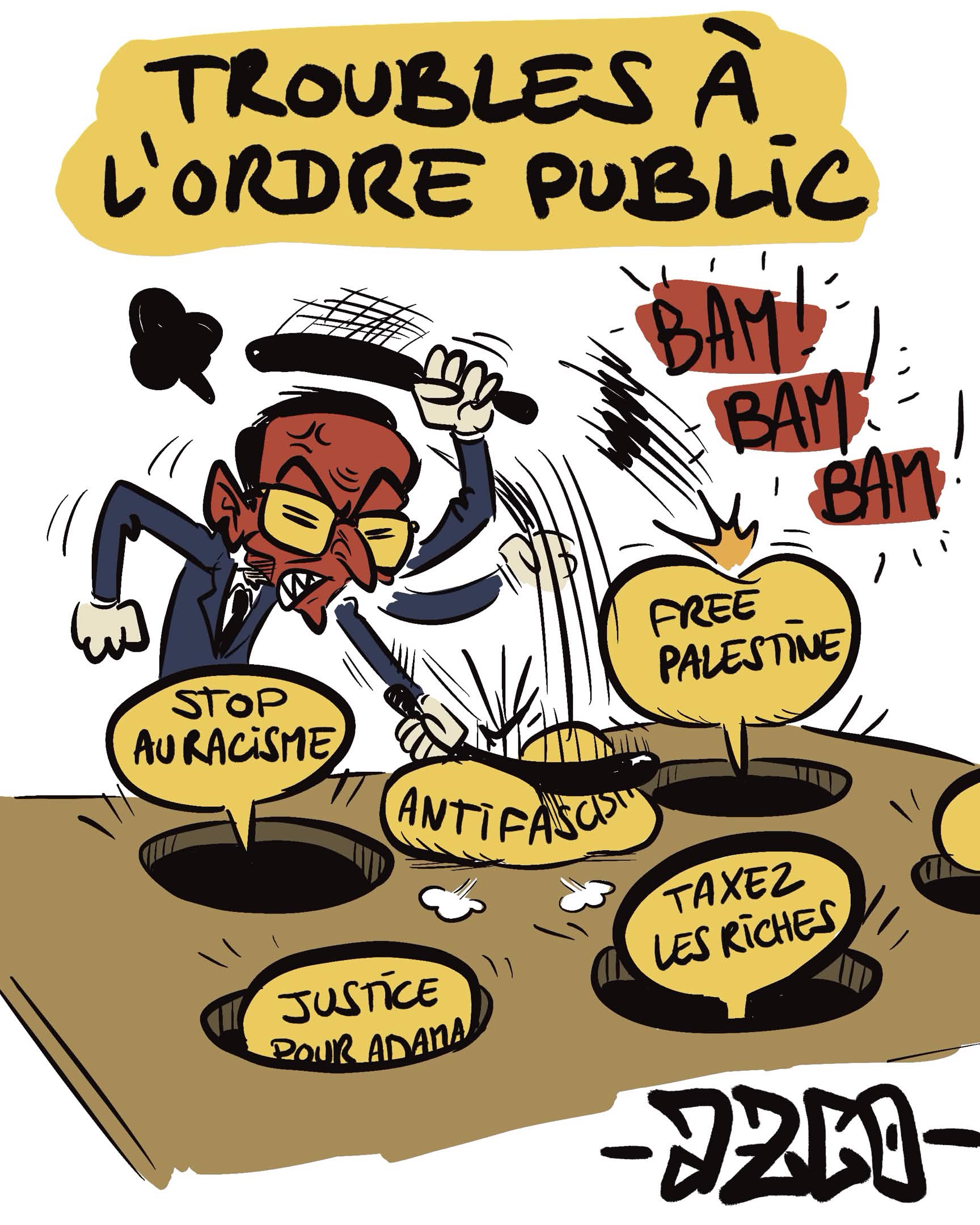 Retailleau au tape taupe qui frappe des avis contestataires