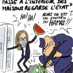 Aurore Bergé qui perquisitionne un militant pro-palestinien