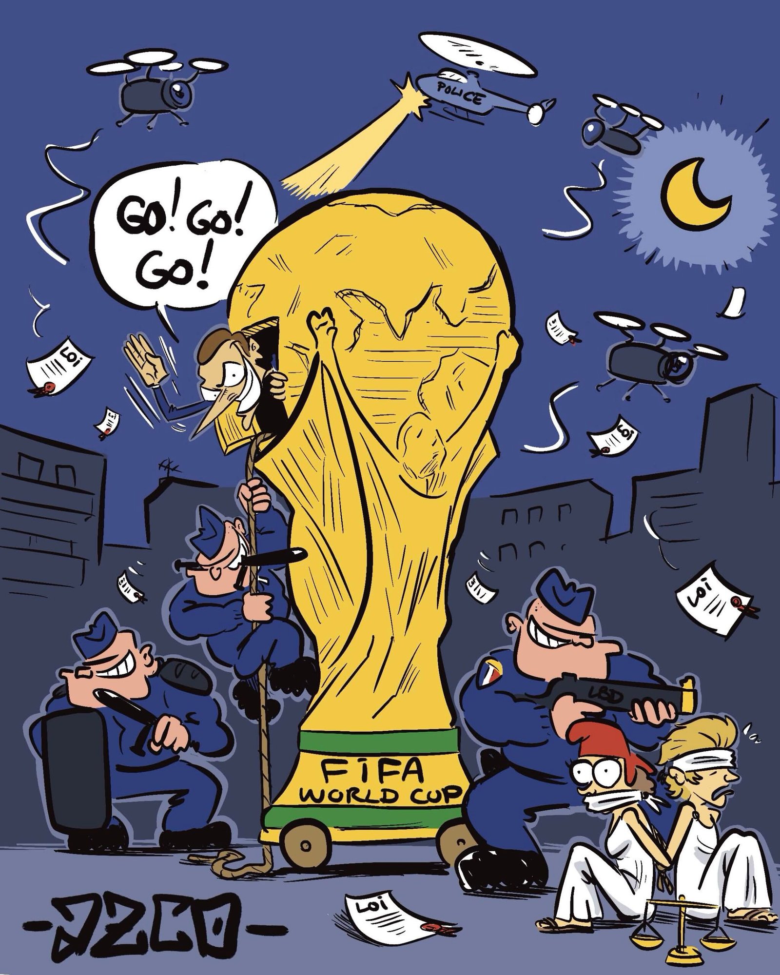 la coupe du monde de foot comme un cheval de Troie