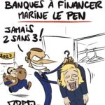 Macron qui ressort du placard Marine le Pen